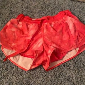 Pink Lululemon shorts